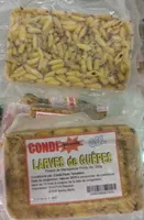 Mängden socker i Larves de guêpes