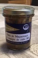 Mängden socker i Filet de Maquereaux au vinaigre de cidre Bio
