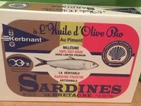 Mängden socker i Sardines a l'huile d'olive bio au piment