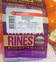 Mängden socker i Mandarines Nadorcott