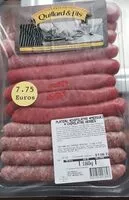 Mängden socker i Plateau chipolatas merguez