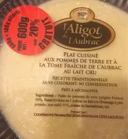 Mängden socker i Aligot de l’Aubrac