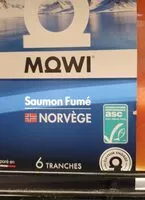 Mängden socker i Saumon fumé MOWI 6 tranches