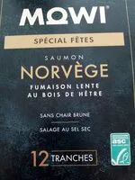 Mängden socker i Mowi saumon de Norvège fumais on lente au bois de hêtre