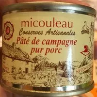 Mängden socker i Paté de campagne pur porc