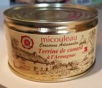 Mängden socker i terrine de canard à l'armagnac