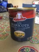 Mängden socker i Haricots blancs cuisines a la graisse de canard