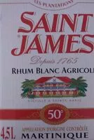 Mängden socker i Rhum blanc  agricole