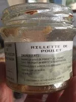 Mängden socker i Rillette de poulet