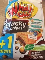 Mängden socker i Crêpes fourrées au chocolat, sachets fraîcheur