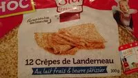 Mängden socker i 12 crepes de landerneau prix choc lsp 300g