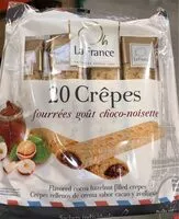 Mängden socker i Crêpes fourrées gout choco-noisette
