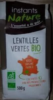Mängden socker i Lentilles vertes biologiques