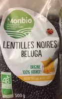 Mängden socker i Lentilles Noires Beluga Monbio