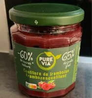 Mängden socker i Confiture de framboise