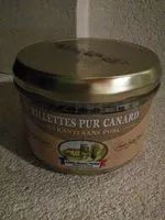 Mängden socker i Rillettes pur canard