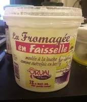 Mängden socker i La fromagée en faisselle 3%MG