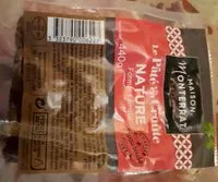 Mängden socker i Pâté en croûte nature