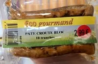 Mängden socker i Pâté en Croûte en Bloc