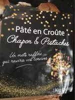 Mängden socker i Pate en croute chapon pistaches