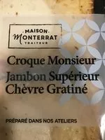 Mängden socker i Croque monsieur Jambon Supérieur Chèvre Gratiné