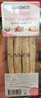 Mängden socker i Sandwich jambon mayonnaise allégée