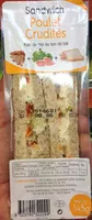 Mängden socker i Sandwich Poulet Crudités