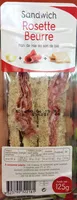 Mängden socker i Sandwich Rosette Beurre