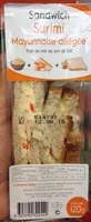 Mängden socker i Sandwich Surimi Mayonnaise allégée
