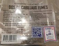 Mängden socker i Dos de cabillaud fumés