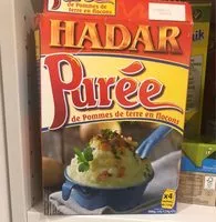 Mängden socker i Puree de pomme de terre