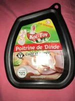 Mängden socker i Poitrine de dinde cuite et fumee