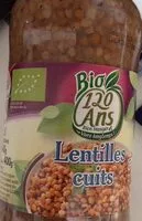 Mängden socker i Lentilles bio 120 ans