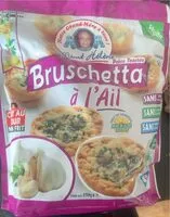 Mängden socker i Bruschetta à l’ail