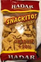 Mängden socker i Hadar the Kosher snack