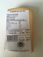 Mängden socker i Morbier au lait cru