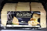 Mängden socker i Fromage à raclette assortiment poivre - lait cru - moutarde