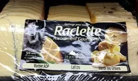 Mängden socker i Fromage à raclette assortiment Morbier AOP - lait cru - viande des grisons