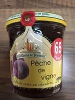 Mängden socker i Confiture Peche de vignes