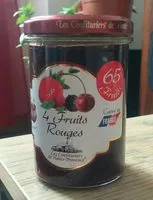 Mängden socker i Confiture 4 fruits rouges