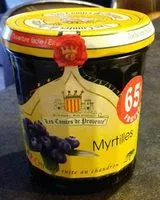 Mängden socker i Confiture de Myrtilles 340g