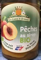 Mängden socker i Pêches au sirop bio