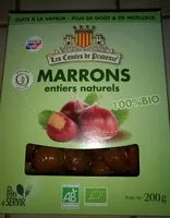 Mängden socker i Marrons entiers naturels