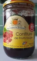 Mängden socker i Confiture de fruits rouges