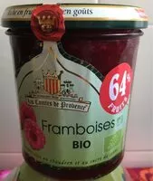 Mängden socker i Les Comtes de Provence - Raspberry Preserves, 350g (12.3oz) Jar