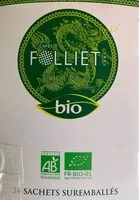 Mängden socker i Thé vert menthe BIO