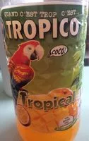 Mängden socker i Tropico goût tropical