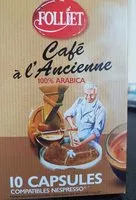 Mängden socker i Capsules de cafe a l'ancienne