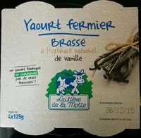 Mängden socker i Yaourt fermier brassé à l'extrait naturel de vanille