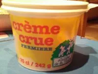 Mängden socker i crème crue fermière
